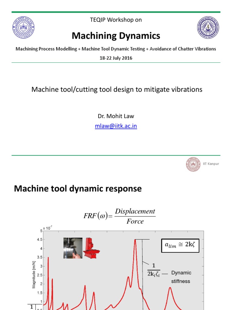 Machining Dynamics Machine Tool/cutting Tool Design To Mitigate