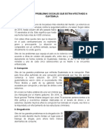 10 Fenómenos o Problemas Sociales Que Están Afectando A Guatemala