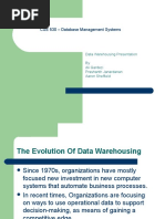 CSE 530 - Database Management Systems: Data Warehousing Presentation by Ali Gardezi Prashanth Janardanan Aaron Sheffield