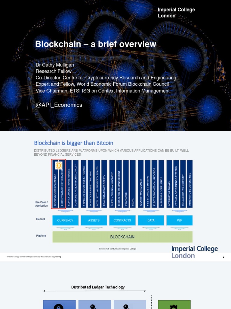 Overview of Blockchain Technology | PDF | Cryptocurrency |  Telecommunications