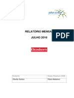 Relatório Mensal JULHO 2016: Emitente Gestor Braskem-UNIB