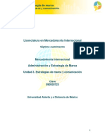 Administración y Estrategia de Marca-Unidad 3-Estrategias de Marca y Comunicacion