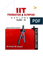 BMA Math Class 9 Part 1 Upto Plane Geometry Standard IX IIT JEE Foundation and Olympiad Explorer Mathematics From Brain Mapping Academy Hyderabad PDF