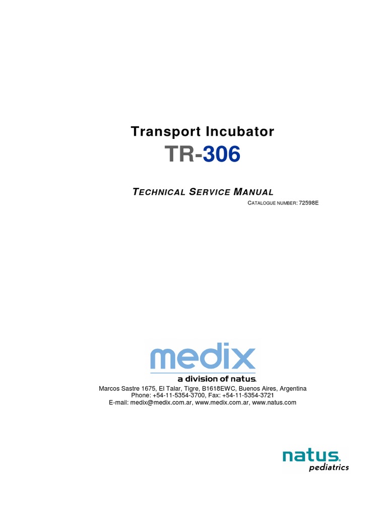 Incubator Service Manual | PDF | Neonatal Intensive Care Unit | Humidity