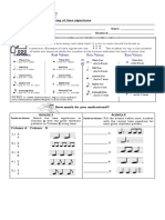 Worksheets in MAPEH Music