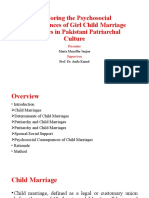 Exploring The Psychosocial Consequences of Girl Child Marriage (Autosaved)