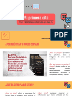 Mi Primera Cita - Citas y Referencias Utilizando APA 7a Ed PDF