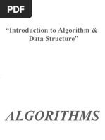 Introduction To Algorithm & Data Structure