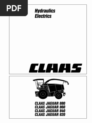 Claas Jaguar 0 860 840 0 Sys Hy El En 144 Pdf