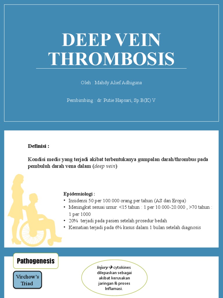 Deep Vein Thrombosis: Diagnosis dan Penanganan | PDF