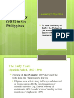 Science &technology (S&T) in The Philippines: Learning Objective