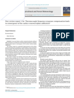 Peer Review Report 1 On "Thermocouple Frequency Response Compensation Leads To Convergence of The Surface Renewal Alpha Calibration"