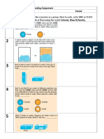 Density Conceptual Understanding Assignment