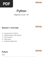 Python: Beginner Level - #1