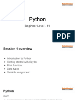 Python: Beginner Level - #1