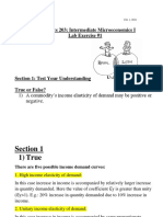 Economics 203: Intermediate Microeconomics I Lab Exercise #1