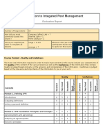 Introduction to Integrated Pest Management evaluation report