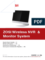 Zosi Wireless NVR & Monitor System
