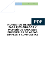 Momentos para Ejes Girados y Momentos Principales PDF