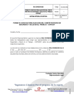 SIG-HSEQ-F006 Formato Convocatoria Elección Del COPASST