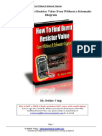 How To Find Burnt Resistor Value PDF