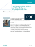 A Guide To The Well Aspects of The Offshore Installations and Wells (Design and Construction, Etc) Regulations 1996