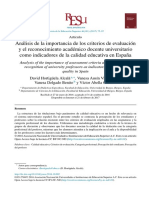 Análisis de La Importancia de Los Criterios de Evaluación