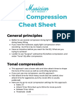 Vocal Compression Cheat Sheet: General Principles