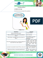 Learning Activity 3 Evidence: Getting The Hidden Message: Fuente: SENA