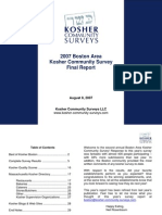 2007 Boston Kosher Community Survey - Final Survey Report