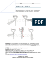 How To Tie A Necktie PDF