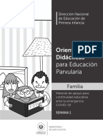 orientaciones didacticas Parvularia