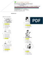 English Test - Matching Answers