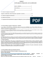 Unidad 5 - Normas y Selección de Equipos de Refrigeración y Aire Acondicionado.