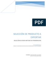 Informe de Producto Seleccio0nado para Exportar