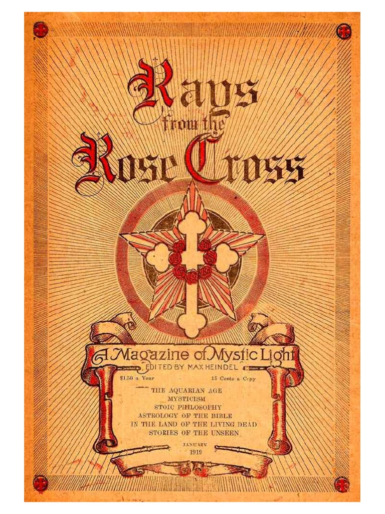 1919 01 Jan Rays From The Rose Cross PDF | PDF