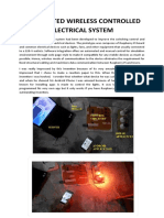 Automated Wireless Controlled Electrical System