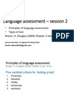 LA - Session 2 - Principles of Assessment PDF