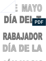 1 DE MAYO