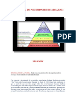 Tarea de La Jerarquía de Necesidades de Abraham Maslow - 8vo Ciclo - Zamalloa Flores Karen Michell