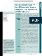 Free-Breathing Dynamic F Gas MR Imaging For Mapping of Regional Lung Ventilation in Patients With cOPD