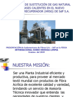 PROYECTO DE SUSTITUCIÓN DE GAS NATURAL POR GASES CALIENTES EN EL NUEVO CALDERO RECUPERADOR (HRSG) DE SdF S.A.