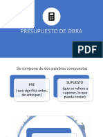 Clase N°3 - Presupuestos y Costos en La Construcción - GCA 2019 PDF