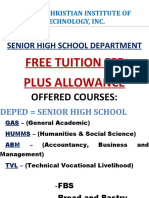 Shs Offered Courses