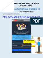 Orientaciones para Restablecer Contraseña PDF