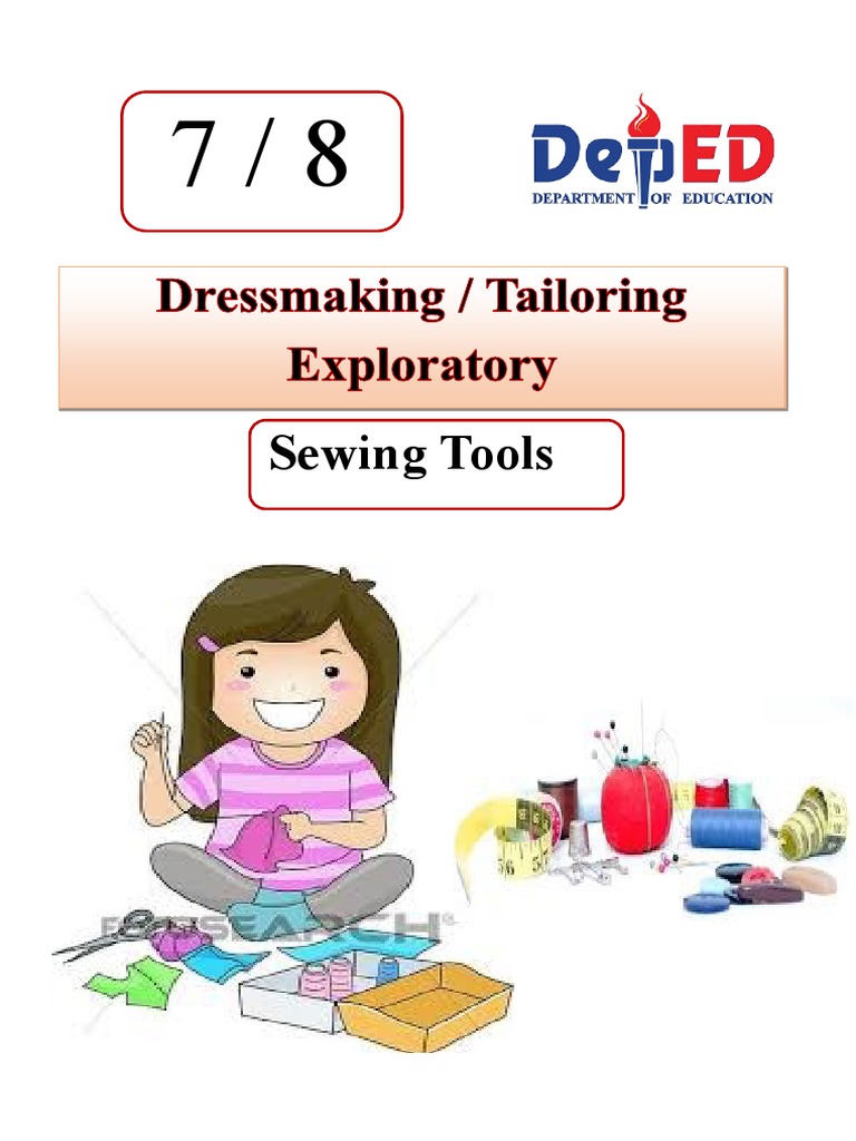 Sewing Tools TLE 7and 8 PDF Scissors Sewing