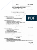 First Year B.Sc. Nursing Question Paper 2004