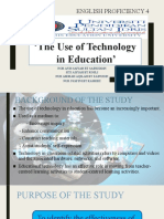 The Use of Technology in Education