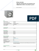 Product data sheet for EasyPact EZC 100 and CVS 100BS cable lugs