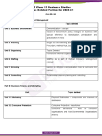 CBSE Class 12 Business Studies Deleted Syllabus Portion For 2020 21